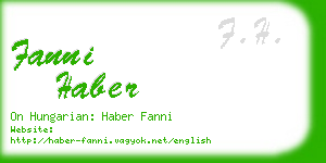 fanni haber business card